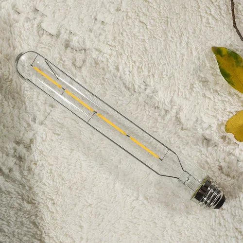 Miniatura 2 de Leools Bombillas LED largas T10, bombilla tubular regulable de 4 W, equivalente a 40 vatios, bombilla de filamento LED vintage estilo Edison E26