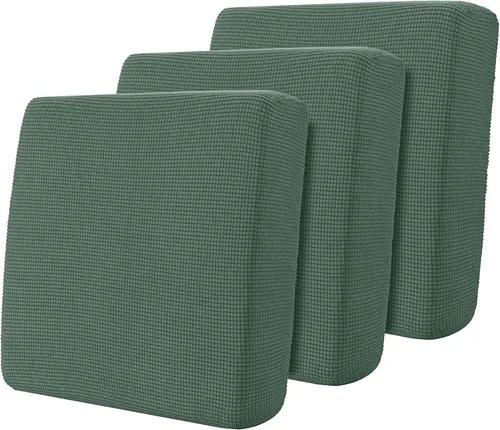 Miniatura 69 de Hokway Fundas de cojín elásticas para sofá Fundas de cojín para sofá Fundas de cojín de asiento de sofá Funda protectora de cojín(Chocolate, Mediano)