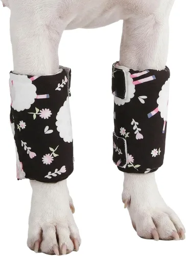 Miniatura 12 de LovinPet Rodilleras para perros, par de 2 soportes para razas medianas y grandes, almohadillas de espuma viscoelástica para cuidado