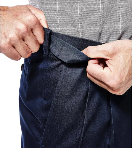 Miniatura 5 de Haggar - Pantalones caqui para hombre, no requieren planchado, de corte clásico, con pretina ampliable y parte delantera plana, tallas estándar