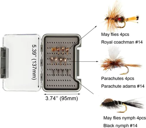 Miniatura 5 de Kit de Combo de Pesca con Mosca Extreme Aventik 0/1/2/3/4/5/6 Peso, Kit de Cañas de Pescar y Carrete de Mosca para Principiantes con Una Funda