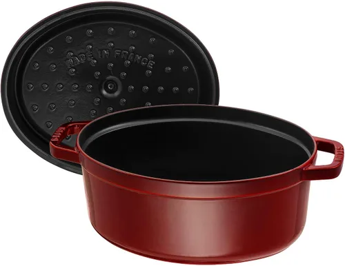 Miniatura 4 de STAUB - Olla cocotte ovalada 29cm rojo granada Granadina