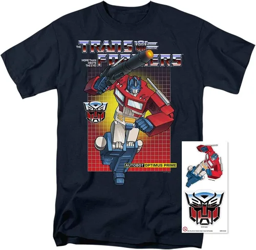 Miniatura 2 de Camiseta y pegatinas Transformers Optimus Prime, Optimus Prime, Azul marino