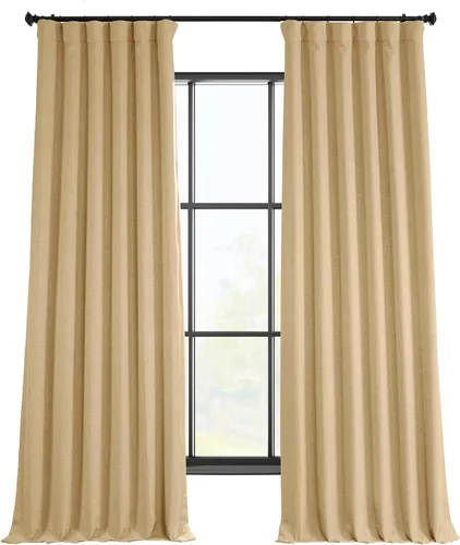 Miniatura 29 de HPD Half Price Drapes - Cortinas de lino sintético para sala de estar (2 paneles) - 100 pulgadas de ancho x 84 pulgadas de largo - Cortinas