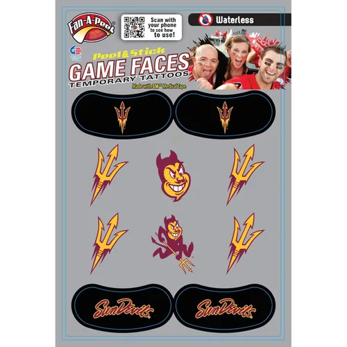 Miniatura 313 de Fan-A-Peel Tatuajes temporales sin agua del estado de Florida, hipoalergénicos, para despegar y pegar, tatuajes temporales impermeables, con Florida