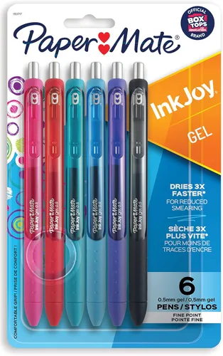 Miniatura 9 de Paper Mate InkJoy - Bolígrafo de gel, punta fina, color azul oscuro