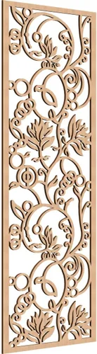 Miniatura 71 de 9 3/8"W x 24 3/8"H x 1/4"T Caspio Decorativos Paneles De Pared De Madera De Calado, Roble Rojo rojo (Red Oak)