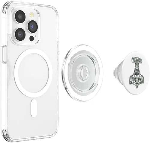 Miniatura 4 de God of Thunder Thor Hammer Mjölnir Mitología nórdica Vikings PopSockets MagSafe PopGrip para iPhone