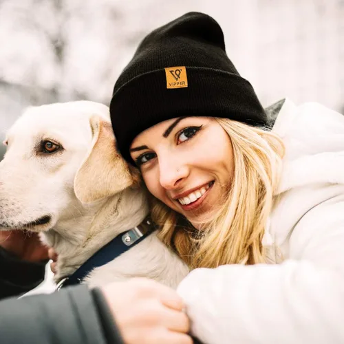 Miniatura 6 de VIPPER Gorros de punto de invierno para hombre con forro polar con puños gorro de punto de invierno cálido unisex para hombre