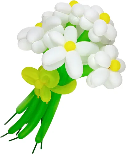 Miniatura 7 de 100 piezas 260 globos blancos largos para guirnalda de globos, globos de látex delgados para modelar animales, globos de torsión para decoraciones