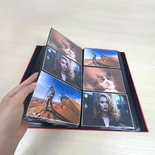 Miniatura 6 de Álbum de fotos de 4 x 6 pulgadas para 300 fotos, cubierta de piel sintética para álbumes de bodas, álbumes de fotos familiares, bolsillo, Rojo