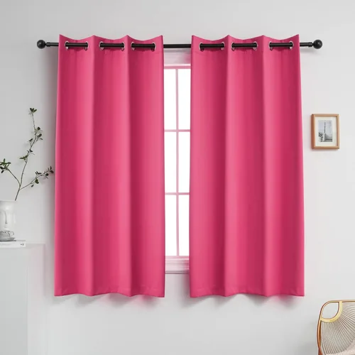 Miniatura 55 de YGO - Cortinas verdes de 183 cm de ancho por 213 cm de largo para dormitorio - Cortinas opacas con ojales en la parte superior, extra anchas