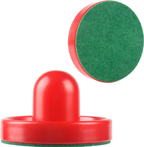 Miniatura 5 de ONE250 Empujadores de hockey de aire y discos de hockey de aire rojo, asas de portería, accesorios de repuesto para mesas de juego
