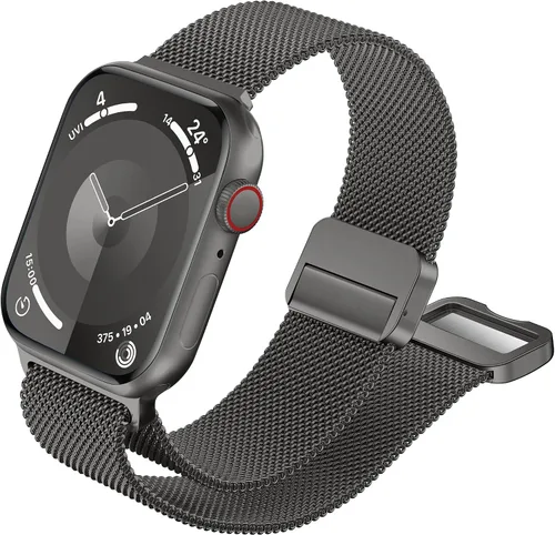 Miniatura 14 de QOKNUL Compatible con correas de Apple Watch de 1.929 in, 1.811 in, 1.772 in, 1.732 in, 1.654 in, 1.614 in, 1.575 in, 1.496 in, correa de malla