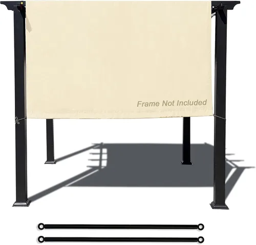 Miniatura 13 de Alion Home Toldo universal impermeable para pérgola – Toldo de repuesto para pérgola – Cubierta de sombra ajustable para exteriores con varillas
