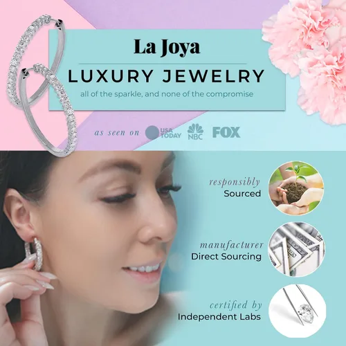 Miniatura 3 de Aretes de aro de diamantes cultivados en laboratorio para mujer 12-1 CT TW Real 14K Gold Huggie Aretes Diamantes GH VS SI Impresionantes joyas