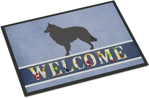 Miniatura 68 de Caroline's Treasures BB8321JMAT - Felpudo de bienvenida Berger Picard de 24 x 36 pulgadas, tapete azul para puerta delantera, para interiores