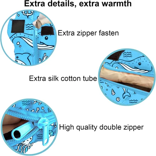 Miniatura 4 de KidzAdventure Mummy Style 32 – 59F Saco de Dormir para Niños con Funda de Almohada, 4 Estaciones, Ligero y Estilo Mochilero, Ideal para Acampar