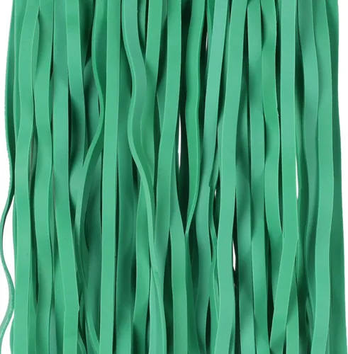Miniatura 5 de AMUU Bandas de goma grandes planas de longitud 12 pulgadas, 40 piezas, para papeleras de 8-33 galones, bandas elásticas de goma verdes resistentes