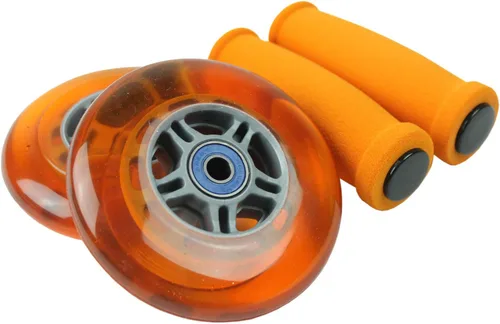 Miniatura 12 de TGM Skateboards Ruedas de repuesto para scooter, rodamientos ABEC 7, empuñaduras de manillar Azul/Azul