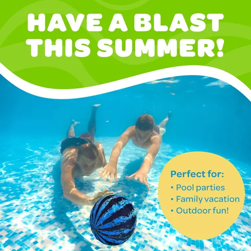 Miniatura 9 de Watermelon Ball – El mejor juego de piscina para pases bajo el agua, regate, buceo y juegos de piscina para adolescentes, niños o adultos, pelota