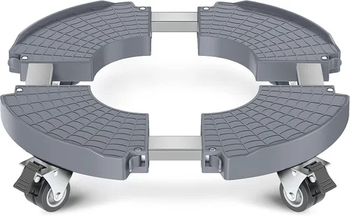 Miniatura 13 de VANCASTLE Organizador para plantas con ruedas bloqueables, capacidad de 450 libras, soporte ajustable de 15 a 22 pulgadas con ruedas base rodante