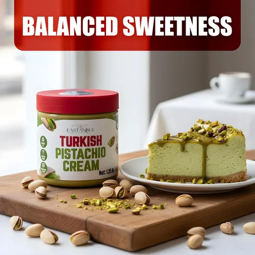 Miniatura 7 de Eastanbul Crema de pistacho, 1.25 libras, mantequilla de pistacho, crema turca para untar, kit de barra de chocolate Dubai, pasta perfecta