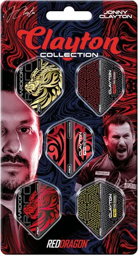 RED DRAGON Dart Flight Collections 5 juegos por paquete (15 vuelos en total)