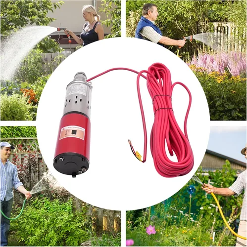 Miniatura 5 de Bomba sumergible de pozo profundo, CC 12 V, 250 W, 3500 R/Min, kit de bomba de agua eléctrica con energía solar, para riego de ranchos y granjas