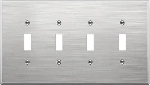 Miniatura 38 de LIDER Placa de Pared de Metal para Interruptor de Luz de Palanca, Cubierta de Interruptor de Acero Inoxidable, Resistente a la Corrosión