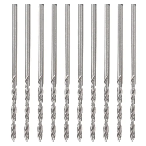Miniatura 4 de Juego de brocas de acero de alta velocidad de 0.069 in de vástago recto para perlas de perlas herramientas de perforación de joyería