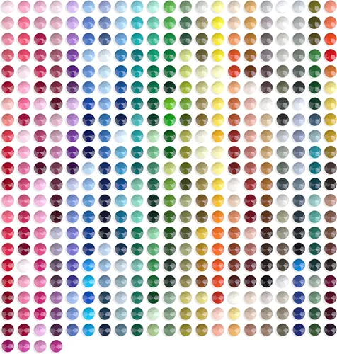 ARTDOT Cuentas para accesorios de pintura de diamantes, 89000 piezas, cuentas redondas de 445 colores, diamantes de imitación brillantes para uñas,