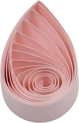 Pestal - Tiras de papel de filigrana en tono rosa de 0.197 in para manualidades, tiras de papel de origami de un solo color, tiras de filigrana de