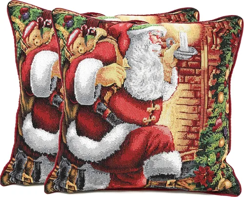 Miniatura 11 de Tache Home Fashion Funda de almohada 16 x 16 Down The Chimney