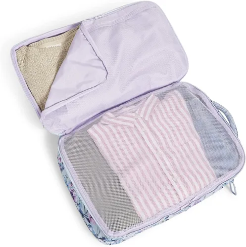 Miniatura 4 de Vera Bradley Mochila plana reciclada Lighten Up Reactive Lay para mujer, Ramo recién cortado, talla única