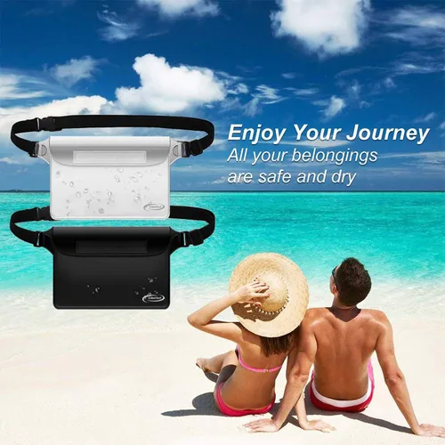 Miniatura 7 de AiRunTech Bolsa impermeable con correa para la cintura (paquete de 2) Accesorios de playa, la mejor manera de mantener tu teléfono y objetos