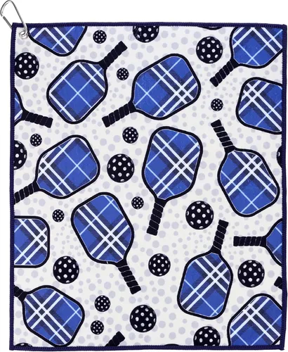 Miniatura 14 de Millie Rose - Toallas de pickleball con estampados de moda, bonitas toallas atléticas de microfibra y algodón de 15 x 17 pulgadas con clip de Arco