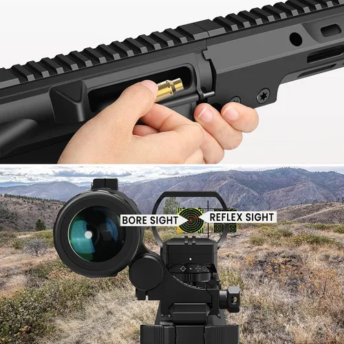 Miniatura 6 de Feyachi Láser de avistamiento de calibre .223 0.219 in/0.354 in Red Dot Laser Boresighter para pistola pistola con interruptor de cola incluido