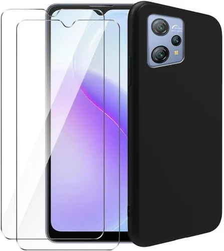 Miniatura 9 de Funda transparente para Blackview A53 / Blackview A53 Pro + funda protectora negra para teléfono + 2 protectores de pantalla de vidrio templado