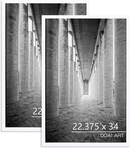 Miniatura 47 de DOAI ART Marco de póster de 16 x 20 pulgadas, paquete de 2 marcos de fotos de roble y veta de madera de 16 x 20 pulgadas para montaje en pared