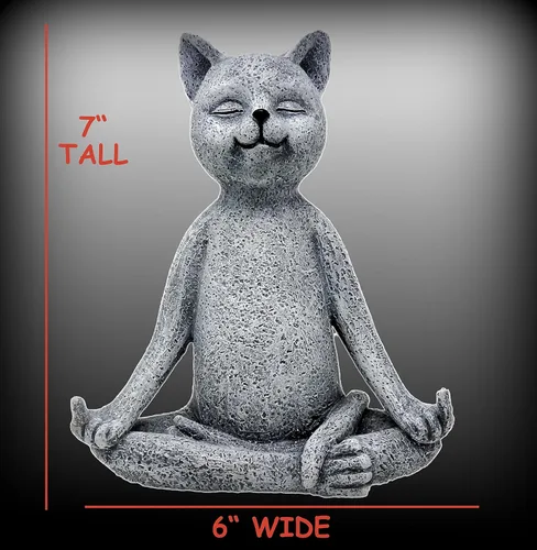 Miniatura 7 de Estatua de gnomo para jardín, de Funny Guy Mugs, talla única Gato del dedo medio