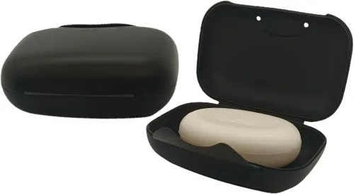 Miniatura 19 de Soporte de jabón de viaje, barra, jabonera, ducha, caja de almacenamiento de jabón para baño, camping, gimnasio, Vonpri (azul, paquete de 3)