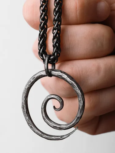 Miniatura 2 de HAQUIL Collar con colgante de amuleto de símbolo antiguo vikingo, regalo de joyería nórdica para hombres