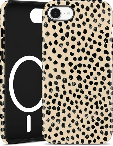 Miniatura 103 de Jusy Compatible con MagSafe Brown Tortoise Shell Print Phone Case para iPhone 7/8/SE, funda protectora magnética de lujo de TPU suave
