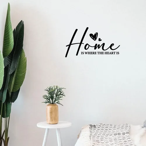 Miniatura 10 de Calcomanías de pared extraíbles con texto en inglés «Lets Stay House» – Adhesivos de pared extraíbles con citas inspiradoras, decoración de pared