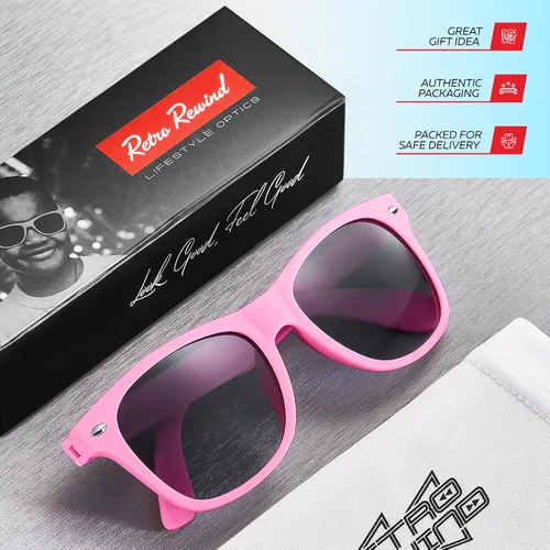 Miniatura 184 de Retro Rewind Lentes de sol para niños y niñas de 3 a 12 años, inastillables, UV400, lentes de sol para niños pequeños
