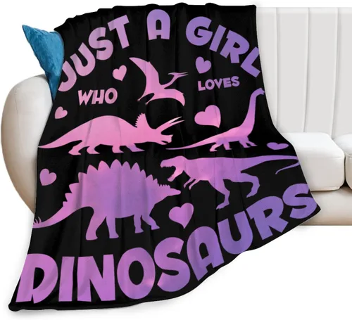 Manta suave de dinosaurios para todas las estaciones, de microfelpa, gruesa y cálida, manta de franela para cama, sofá y sillón, 50 x 40 pulgadas