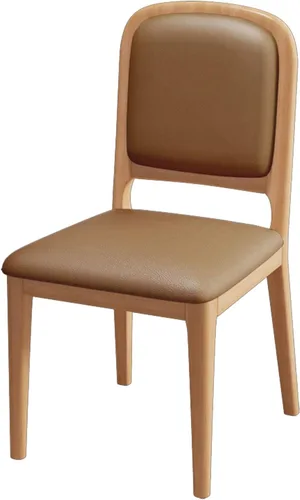 Miniatura 19 de Solid Wood Dining Room Chairs Minimalist,Kitchen Chairs with Soft Padded Back,Living Room Chair for Office Reading,Wood Frame,Armless Vanity