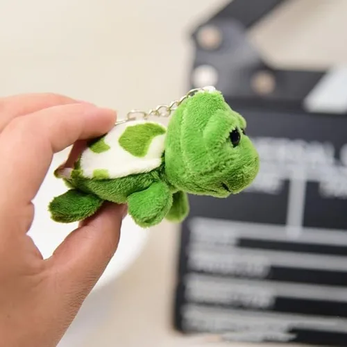 Miniatura 5 de Jinshining Llavero de muñeca de tortuga de criaturas marinas, color verde, llavero de regalo, bolso de dibujos animados, colgante de animal