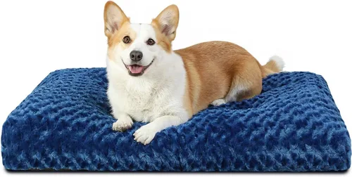Miniatura 10 de KSIIA Cama Lavable para Perros Cama de Felpa de Lujo para Jaula de Perros Almohadilla Cómoda para Perrera Alfombrilla Antideslizante para Dormir